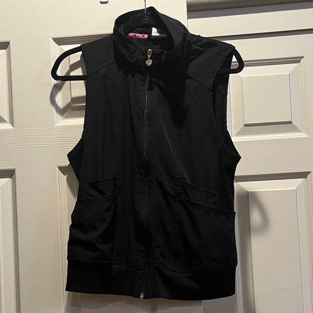 heartsoul, black scrub vest M.